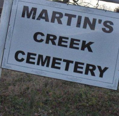 Martins Creek Cemetery on Sysoon