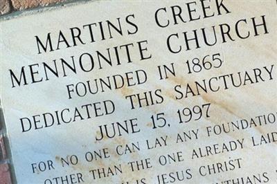 Martins Creek Mennonite Church Cemetery on Sysoon