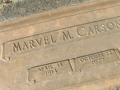 Marvel Lenore "Mike" Carson on Sysoon