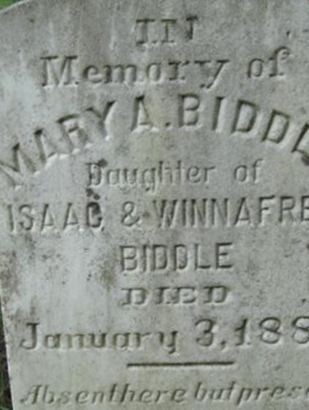 Mary A. Biddle on Sysoon