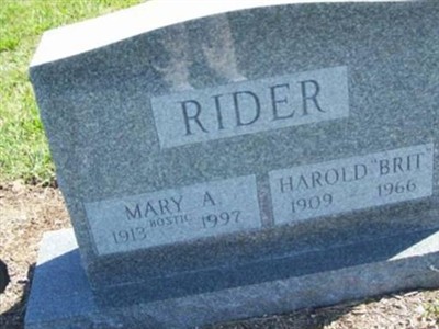 Mary A. Bostic Rider on Sysoon