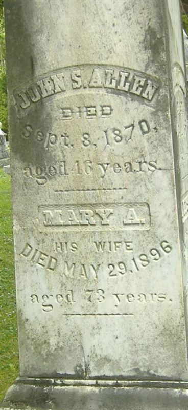 Mary A. Root Allen on Sysoon