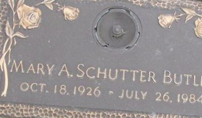 Mary A Schutter Butler on Sysoon