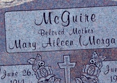 Mary Aileen Morgan McGuire on Sysoon