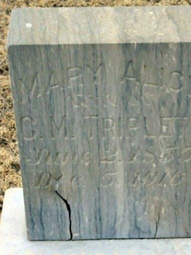 Mary Alice Triplett on Sysoon