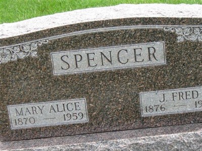 Mary Alice Yoder Spencer on Sysoon