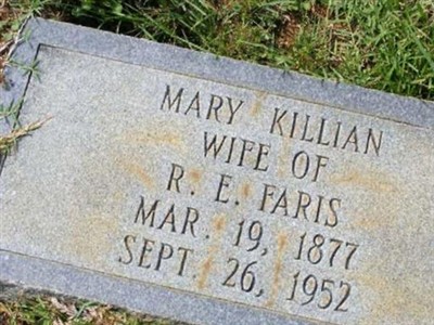 Mary Ann Killian Faris on Sysoon