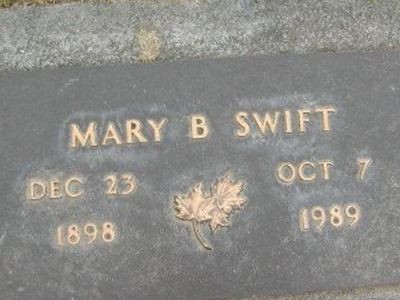 Mary B Swift on Sysoon