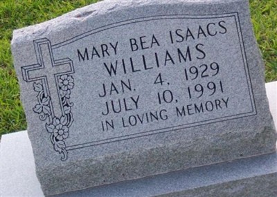 Mary Bea Isaacs Williams on Sysoon