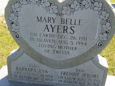 Mary Belle Smith Ayers on Sysoon