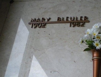 Mary Bleuler on Sysoon