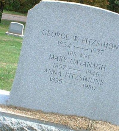 Mary Cavanagh Fitzsimons on Sysoon