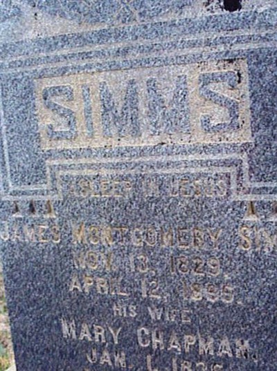 Mary Chapman Lewis Simms on Sysoon