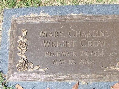 Mary Charlene Wright Crow on Sysoon