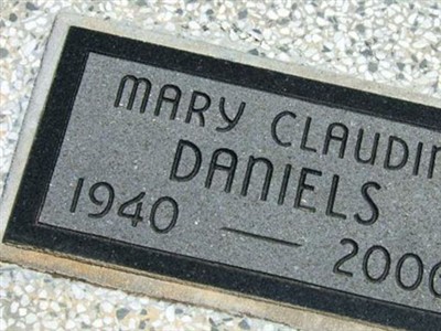Mary Claudine Brown Daniels on Sysoon
