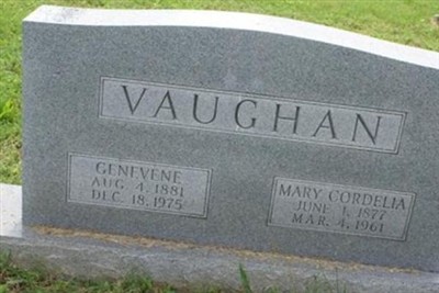 Mary Cordelia Vaughan on Sysoon