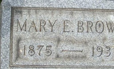 Mary E Brown on Sysoon