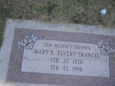 Mary E. Elvert Francis on Sysoon