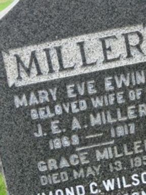 Mary E Ewing Miller on Sysoon