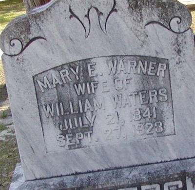 Mary E. Warner Waters on Sysoon