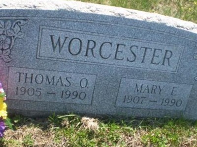 Mary E. Worcester on Sysoon