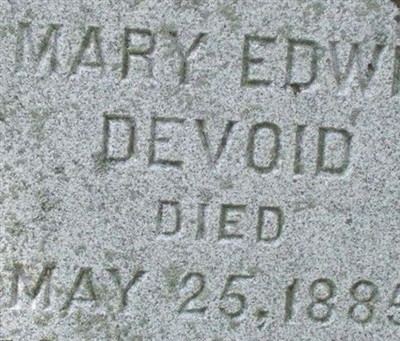Mary Edwin Devoid on Sysoon