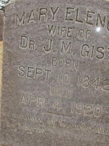 Mary Eleanor Thomas Gist on Sysoon
