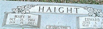 Mary Elizabeth Wilson Haight on Sysoon