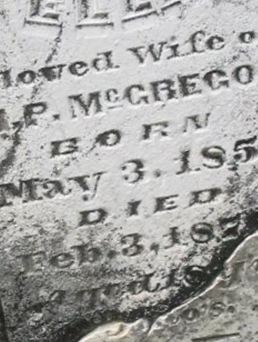 Mary Ellen "Ella" Sigler McGregor on Sysoon
