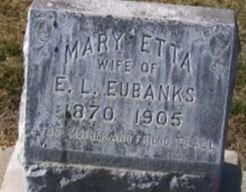 Mary Etta Eubanks on Sysoon