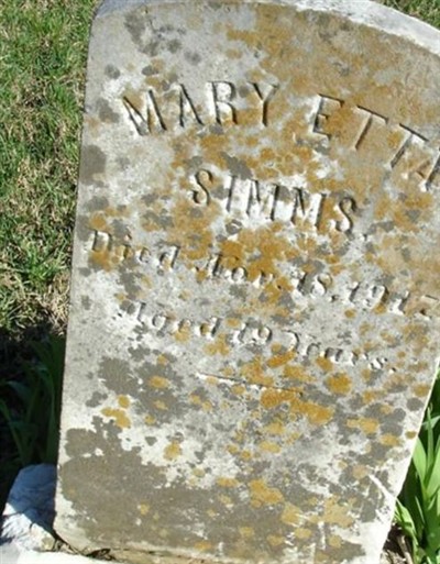 Mary Etta Simms on Sysoon