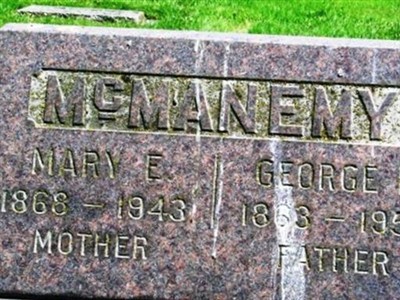 Mary Evalena McManemy on Sysoon