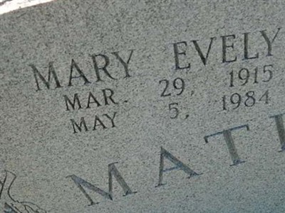 Mary Evelyn Matlock on Sysoon
