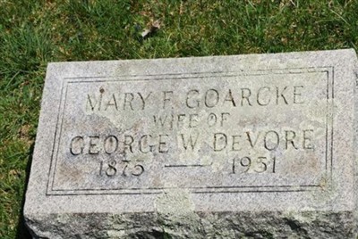 Mary Frances Goarcke DeVore on Sysoon