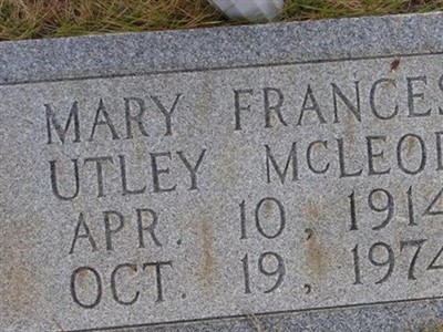 Mary Frances Utley McLeod on Sysoon