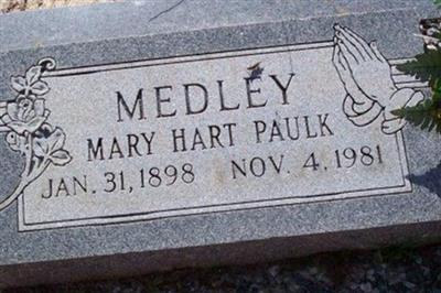 Mary Hart Paulk Medley on Sysoon