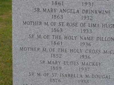 Sr. Mary of the Holy Name Dillon on Sysoon