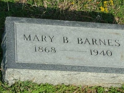 Mary I Baxter Barnes on Sysoon