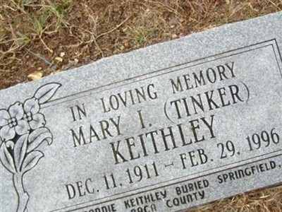 Mary I Tinker Keithley on Sysoon