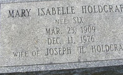 Mary Isabelle Six Holdcraft on Sysoon