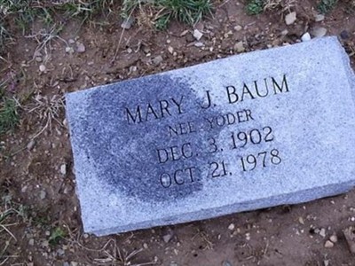 Mary J Yoder Baum on Sysoon