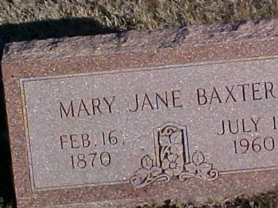 Mary Jane Baxter on Sysoon