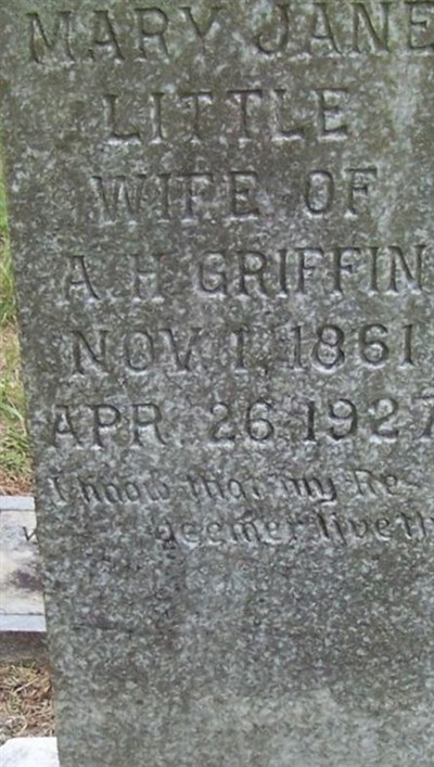 Mary Jane Little Griffin on Sysoon