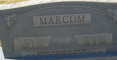 Mary Jane Magee Marcom on Sysoon