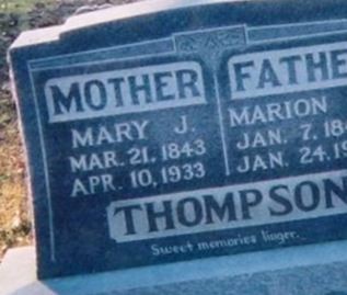 Mary Jane Sharp Thompson on Sysoon