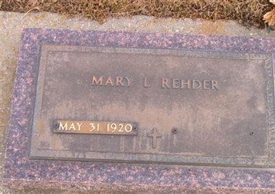 Mary L Rehder on Sysoon