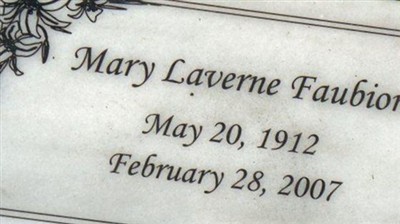 Mary Laverne Faubion on Sysoon