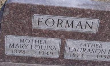 Mary Louisa Forman on Sysoon