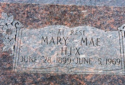 Mary Mae DeVore Hix on Sysoon