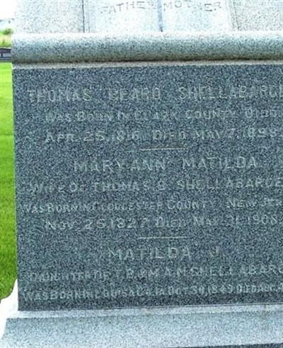 Mary Ann Matilda Browning Shellabarger on Sysoon